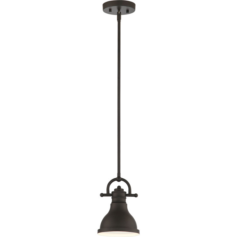 Medlar Foundry Bronze 6.5" Mini Pendant with Bell-Shaped Bowl