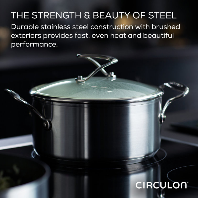 Stainless Steel Nonstick 5 Quart Sauté Pan with Lid