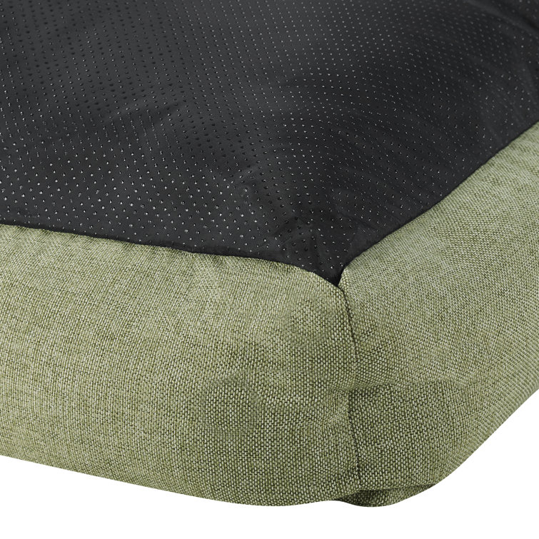 Julius Small Olive Polyester Outdoor Dog Bed