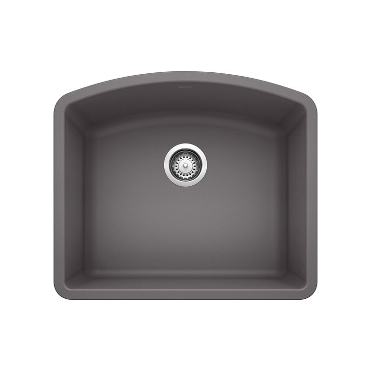 Cinder Granite Composite Single Bowl Undermount Kitchen Sink
