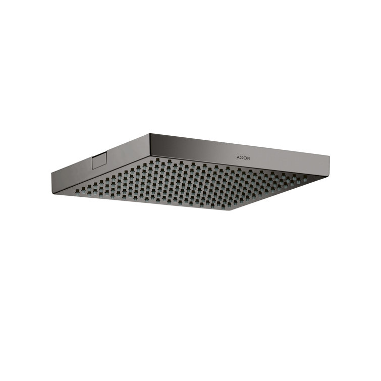 Polished Black Chrome Square Ceiling Mounted Rain Shower Head