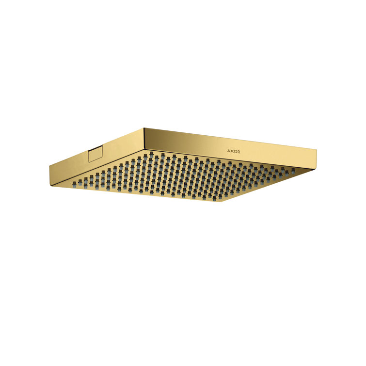 Gold Square Ceiling Mounted Rain Shower Head