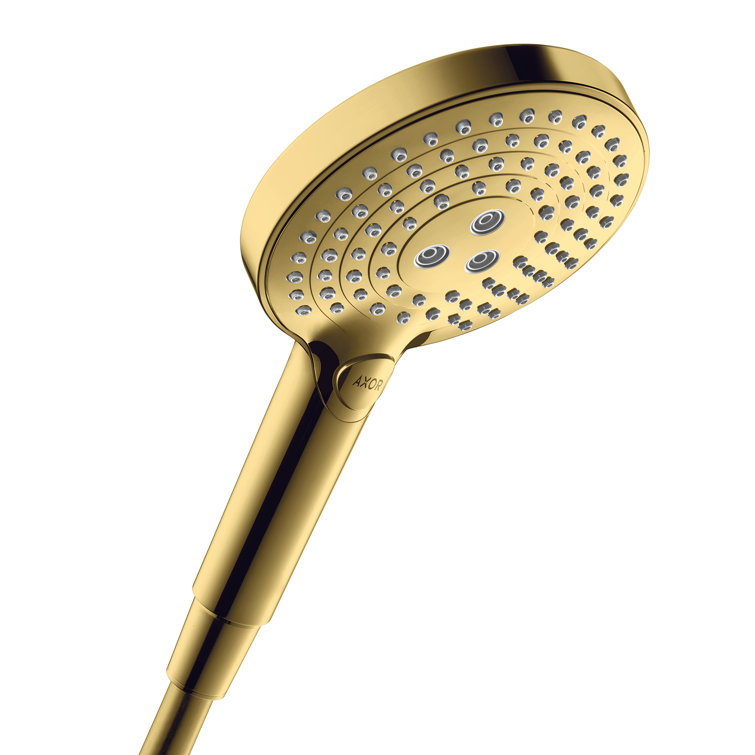Gold Modern Handheld Rain Shower Head with Multiple Spray Modes