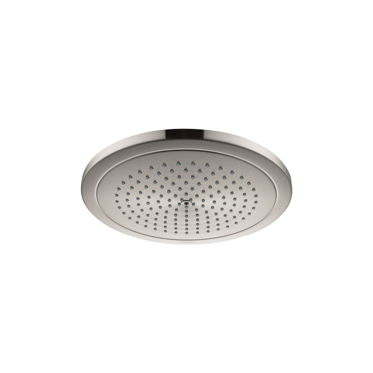 Brushed Nickel 11-inch Modern Wall Mounted Showerhead