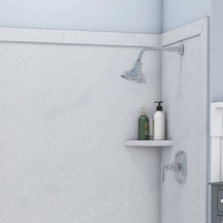 Elite Sea Salt Polished Alcove Bathtub Surround Kit