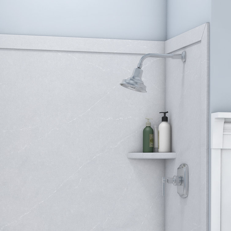 Sea Salt Gray 48" x 36" x 80" Alcove Shower Surround