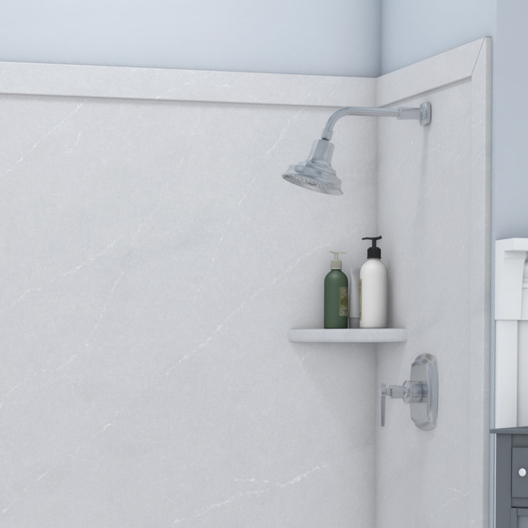 Royale Sea Salt 60"W x 36"D x 80"H Alcove Shower Surround Kit