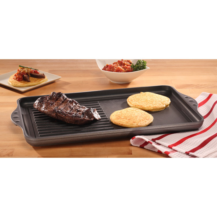 Swiss Diamond Nonstick Double-Burner Grill and Griddle Combo