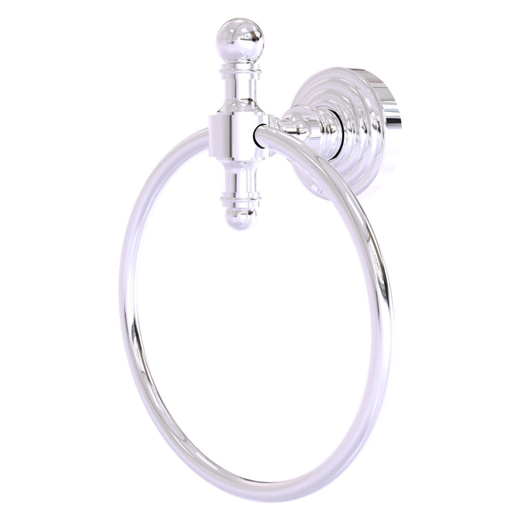 Polished Chrome Traditional Wall Mounted Towel Ring