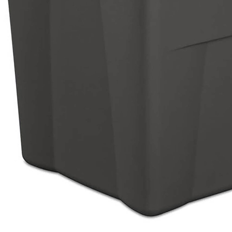 Sterilite 35 Gallon Blue Stackable Storage Tote Box with Latching Lid