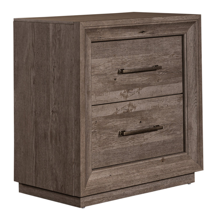 Greystone King Panel Bed with Dresser, Mirror, and Nightstand Set