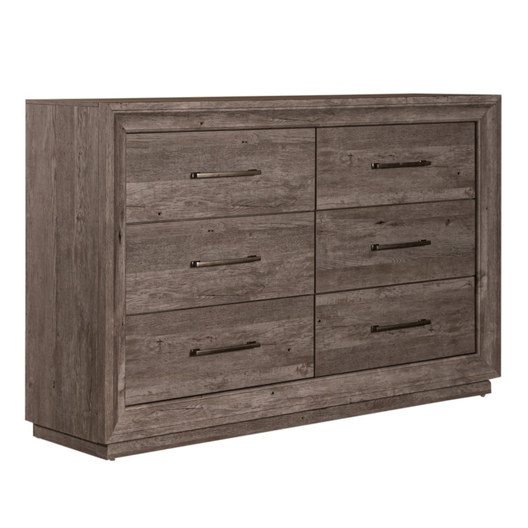 Greystone King Panel Bed with Dresser, Mirror, and Nightstand Set