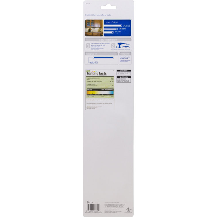 Enbrighten 16-Inch White LED Under Cabinet Light Fixture