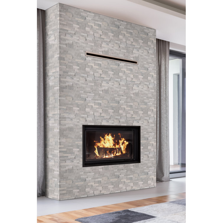 Iceland Gray 6'' x 24'' Natural Stone Stacked Wall Tile