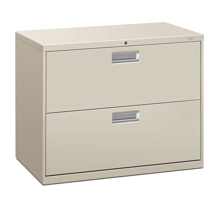 Light Gray 2-Drawer Lockable Lateral Filing Cabinet
