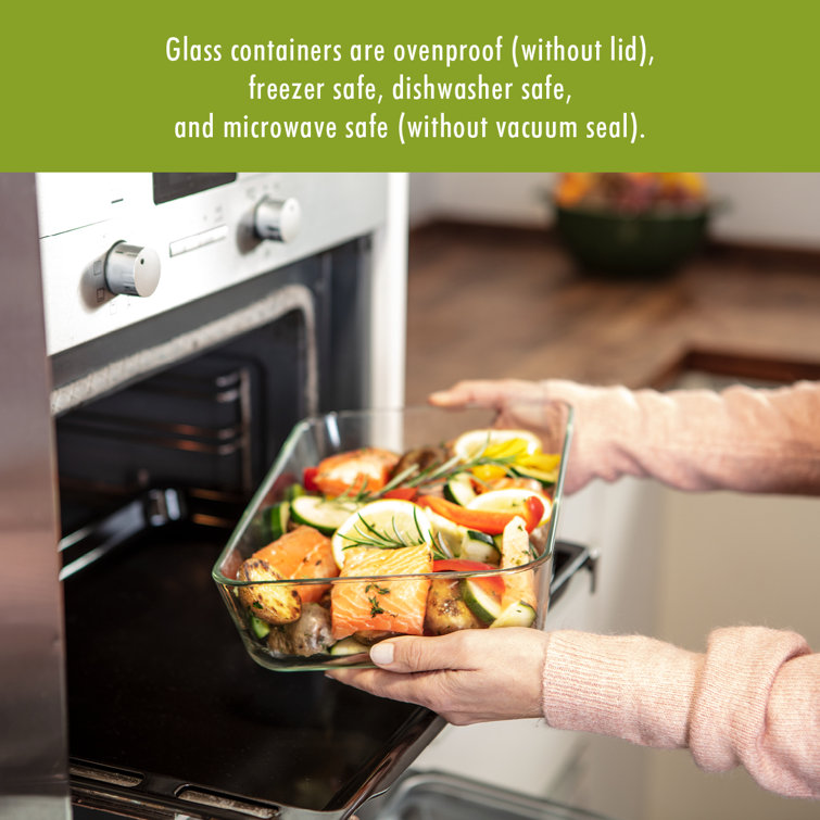 Clear Glass Airtight Meal Prep Storage Container