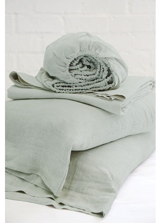 Twin Flax Organic Cotton Linen Sheet Set