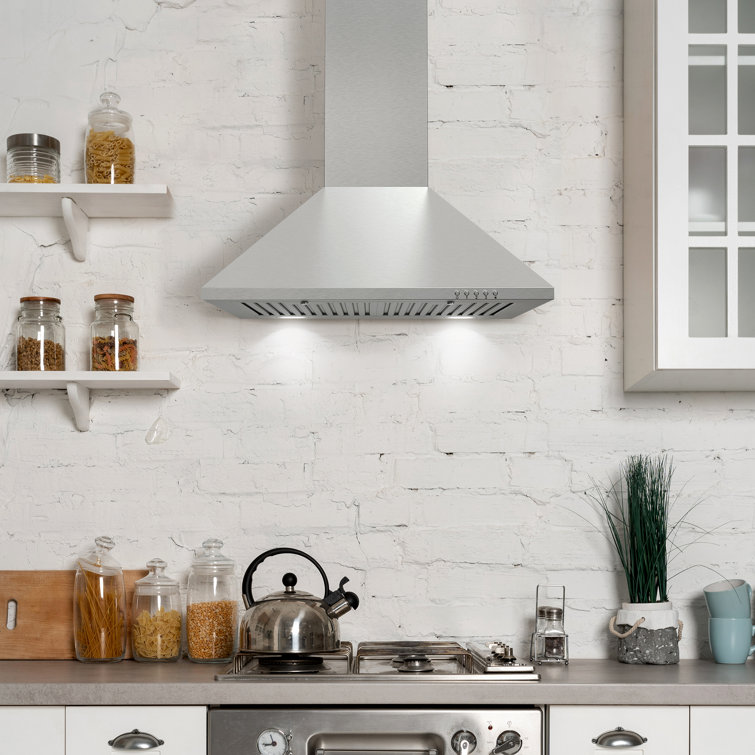 24'' Stainless Steel Convertible Wall Mounted Range Hood
