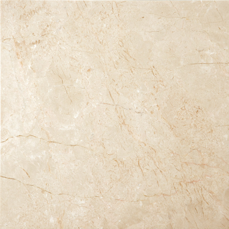 Crema Marfil Polished Marble 24" x 24" Tile