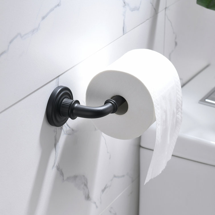 Matte Black Stainless Steel 5-Piece Bathroom Hardware Set