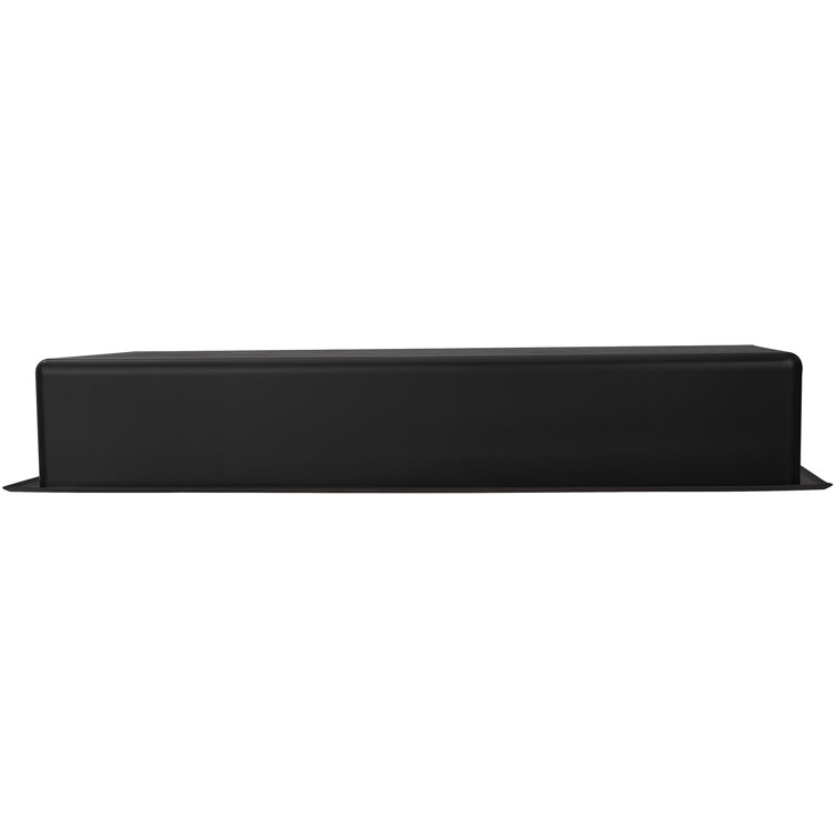 Matte Black Stainless Steel Double Shelf Shower Niche