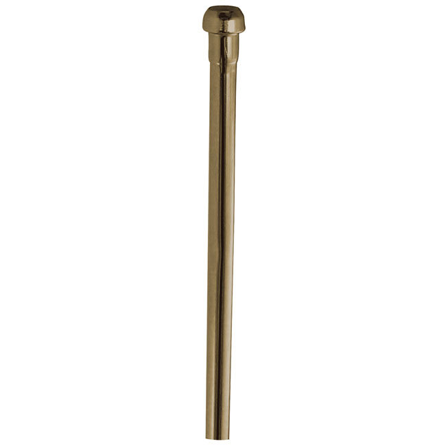 Polished Brass 30-Inch Bullnose Bathroom Supply Line