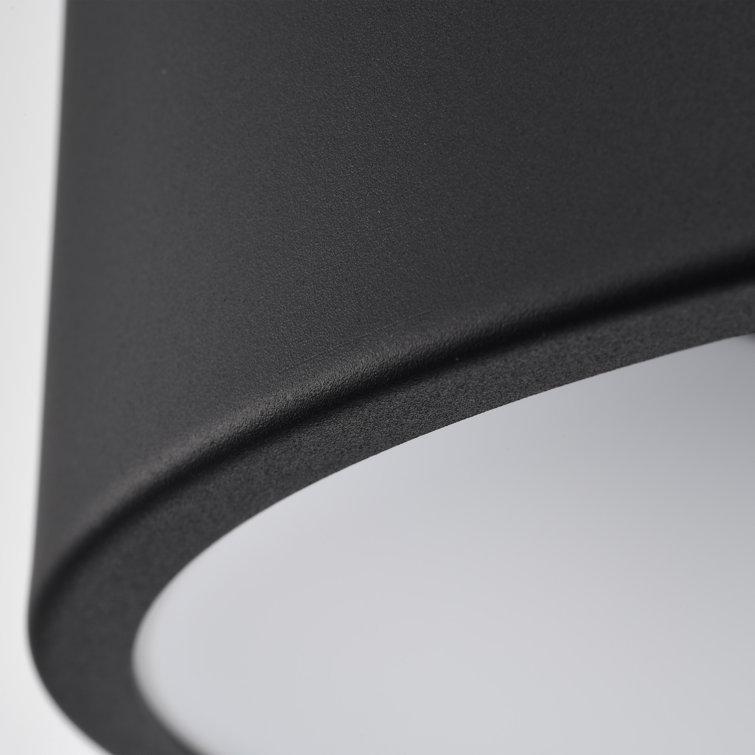 Orbit Modern Black Acrylic LED Flush Mount Light