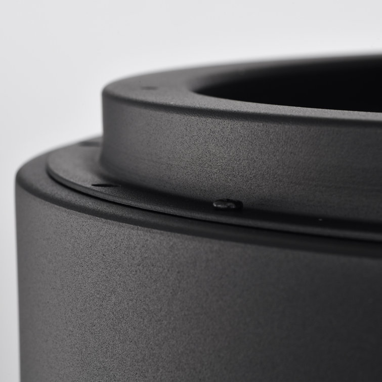 Orbit Modern Black Acrylic LED Flush Mount Light