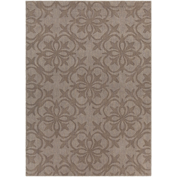 Gray Handmade Tufted Wool 5' x 7' Area Rug