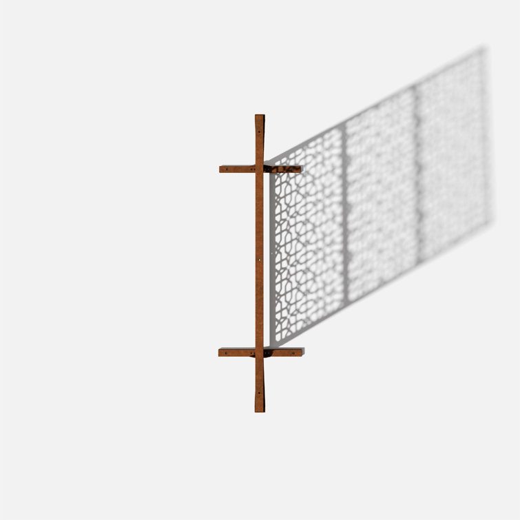 Corten Steel Urban Oasis 45"x76" Weathered Privacy Screen