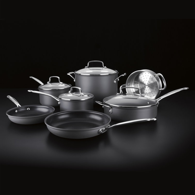 Cuisinart 11-Piece Non-Stick Hard Anodized Cookware Set with Stainless Steel Handles