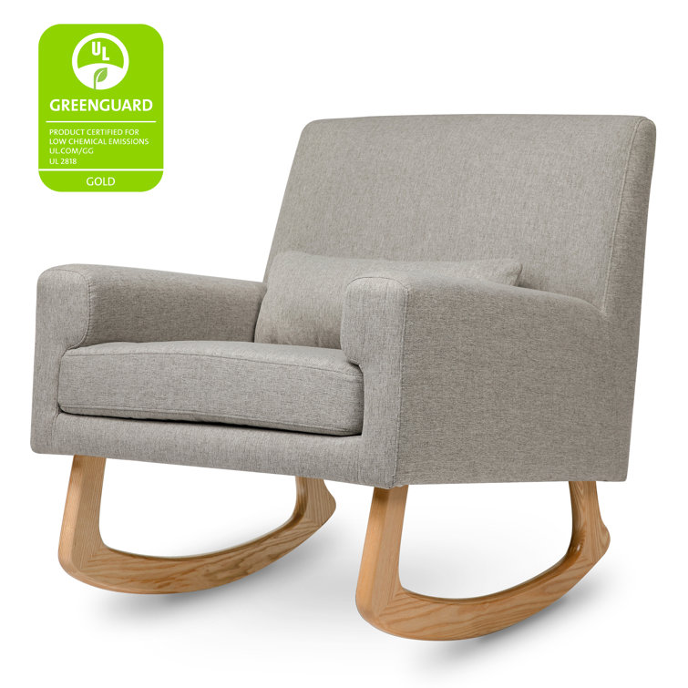 Eco-Performance Grey Eco Weave Sleepytime Rocker with Light Legs