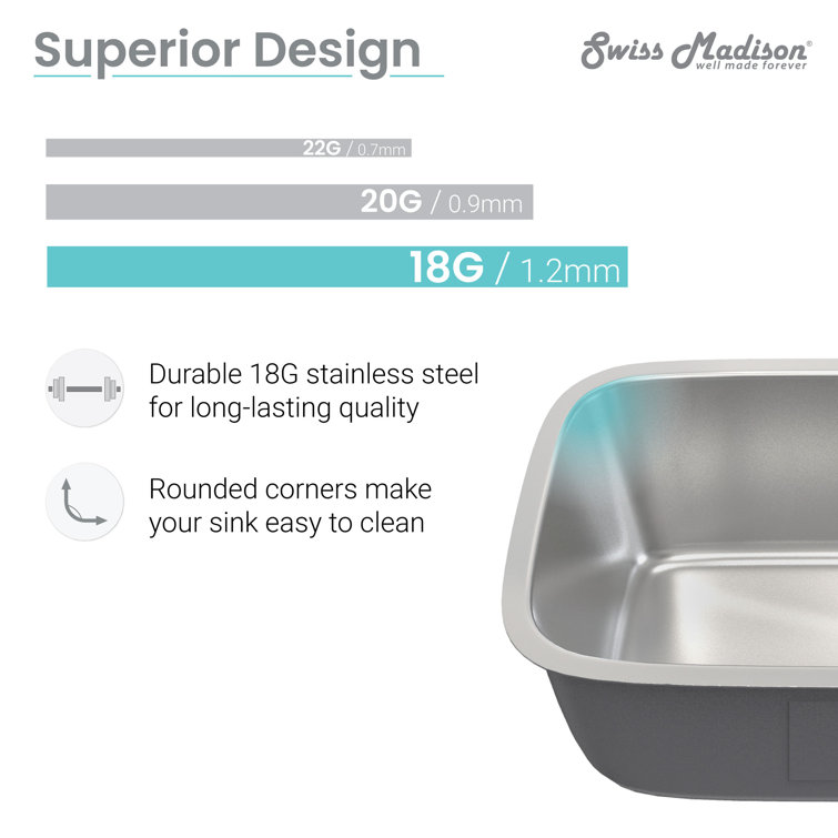 Toulouse 32 x 21 Stainless Steel Dual Basin Undermount Kitchen Sink