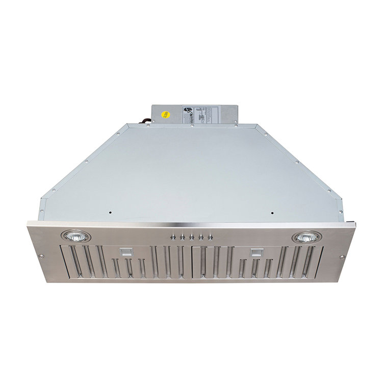 28-Inch Stainless Steel Convertible Insert Range Hood with LED Lights