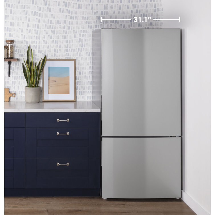 Stainless Steel 17.7 cu. ft. Bottom Freezer Smart Refrigerator