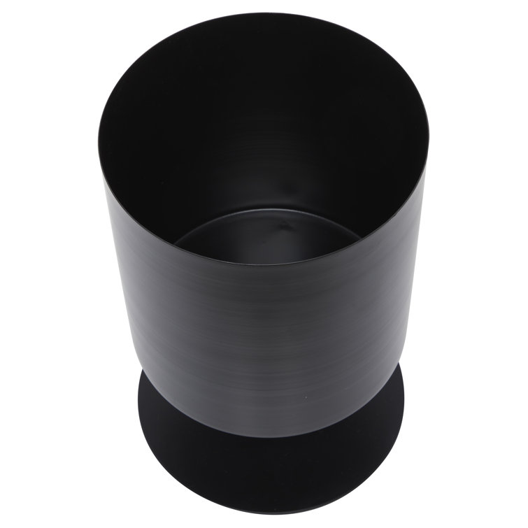 Black Metal Round Indoor Planter Set of 3