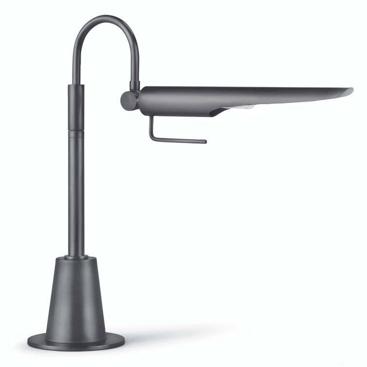Adjustable 1-Light Oil Rubbed Bronze Desk Lamp with Clear Cord