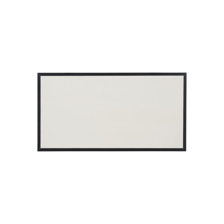 Silhouette Transitional 3-Drawer Black and White Nightstand