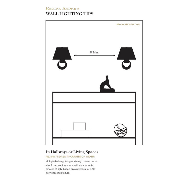 Elegant Dublin 13" Natural Brass Dimmable Wall Sconce