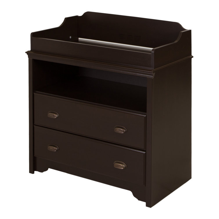 Espresso Laminated Particleboard Nursery Changing Table Dresser