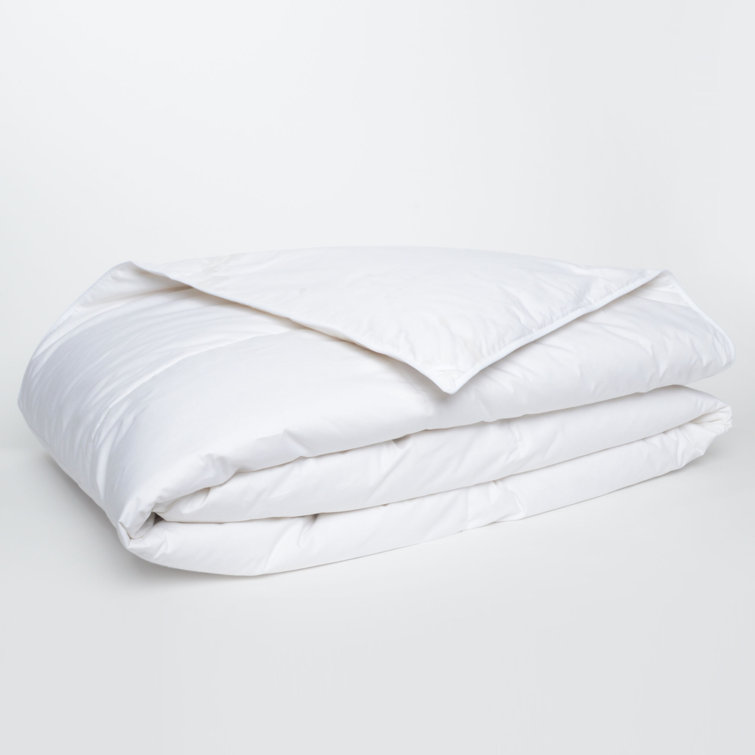 King Size White Cotton Duck Down Comforter