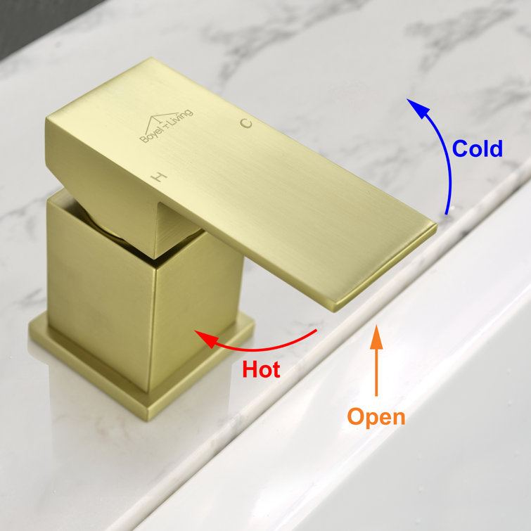 Brushed Gold Single Handle Waterfall Tub Faucet with Hand Shower