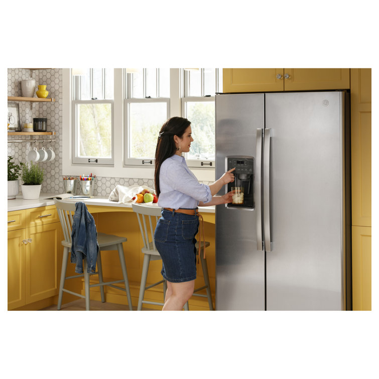 Stainless Steel 36" Smart Side-by-Side Refrigerator with Ice Maker