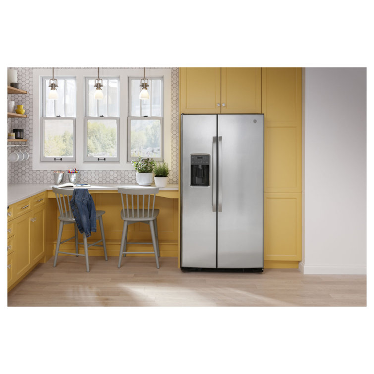Stainless Steel 36" Smart Side-by-Side Refrigerator with Ice Maker