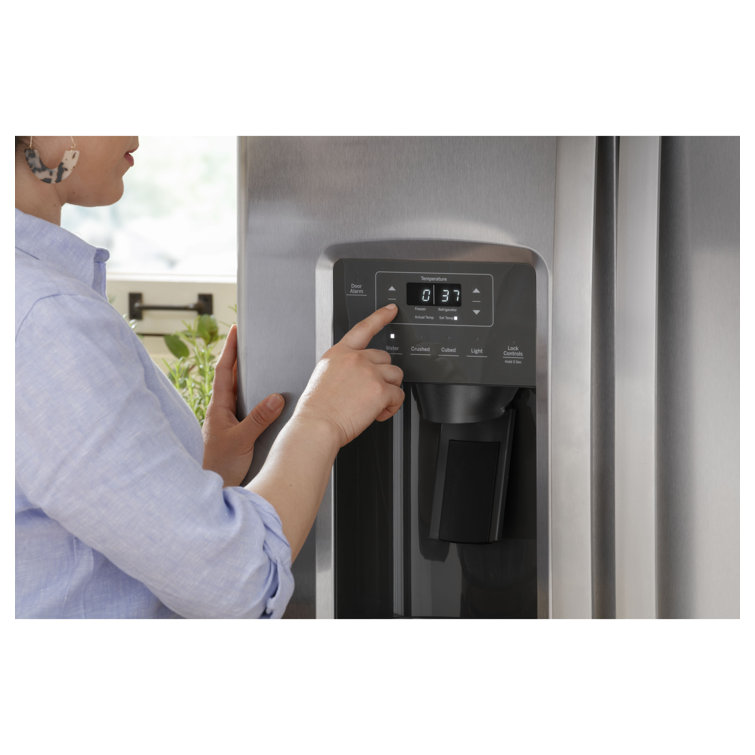 Stainless Steel 36" Smart Side-by-Side Refrigerator with Ice Maker