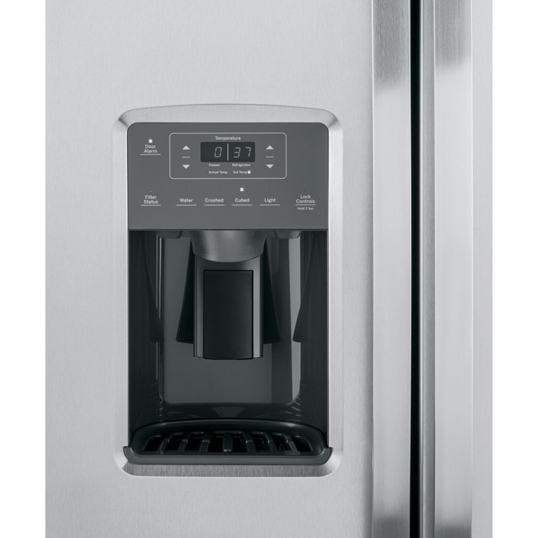 Stainless Steel 36" Smart Side-by-Side Refrigerator with Ice Maker