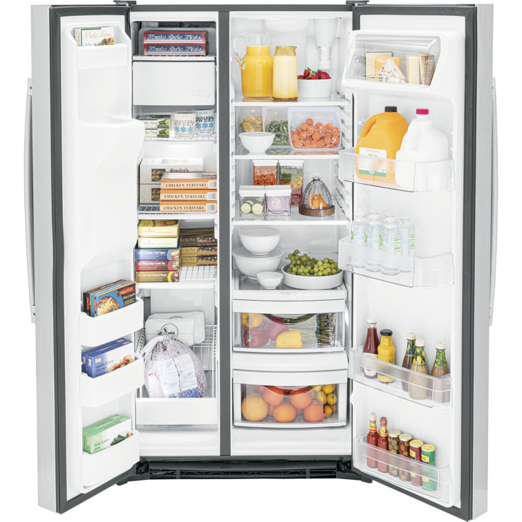 Stainless Steel 36" Smart Side-by-Side Refrigerator with Ice Maker