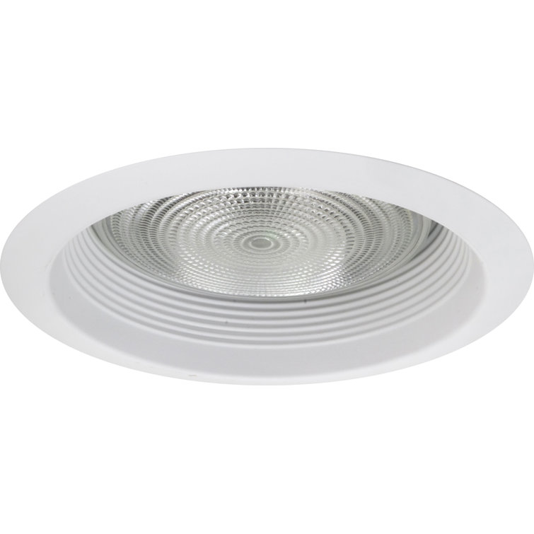 White Aluminum Wet-Location Rated Recessed Light Trim