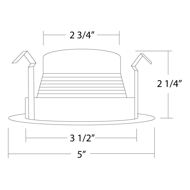 Black Oil Rubbed 4-Inch Recessed LED Baffle Trim