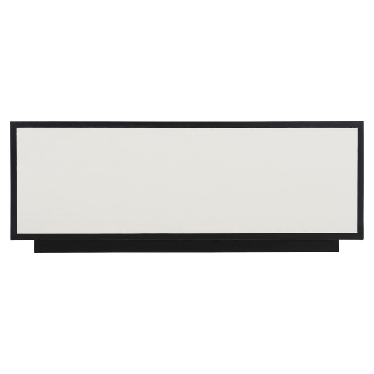 White and Black Square Wood Coffee Table with Storage